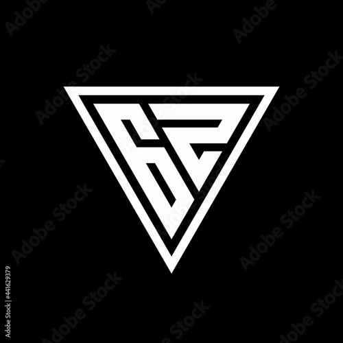 GZ Logo monogram with triangle shape designs template Free Download GZ Logo monogram with triangle shape designs template - GFXLoad