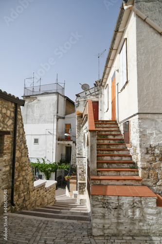 A narrow street in Candela, an old town in the Puglia region of Italy. © Giambattista