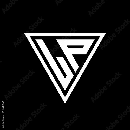 LP Logo monogram with triangle shape designs template Free Download LP Logo monogram with triangle shape designs template - GFXLoad