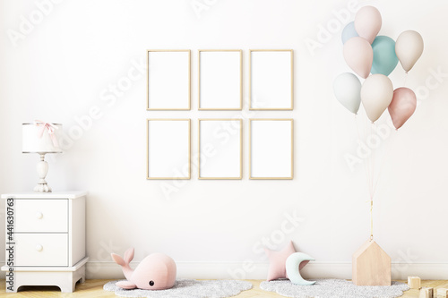 A4  Frame mockup  Poster Mockup  Mockup in interior  Mockup Poster  Nursery room mockup 