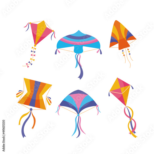 kites icon set
