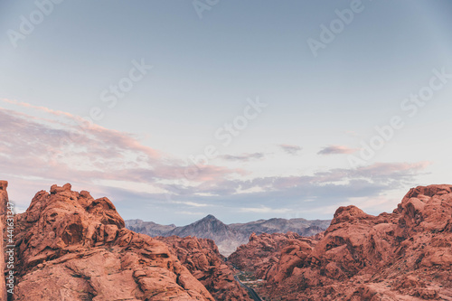 Golden Hour Sunset in Valley of Fire State Park near Las Vegas