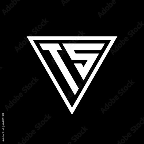 TS Logo monogram with triangle shape designs template Free Download TS Logo monogram with triangle shape designs template - GFXLoad