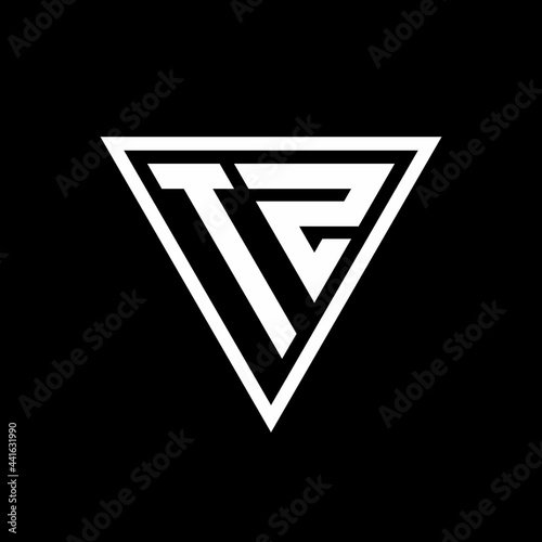 TZ Logo monogram with triangle shape designs template Free Download TZ Logo monogram with triangle shape designs template - GFXLoad