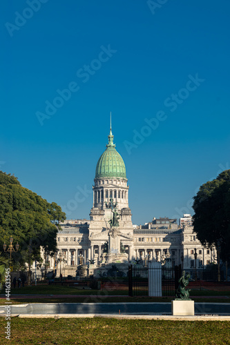 Obraz na płótnie Parlament of Argentina. the building is in Plaza Congreso, Buenos Aires w salonie