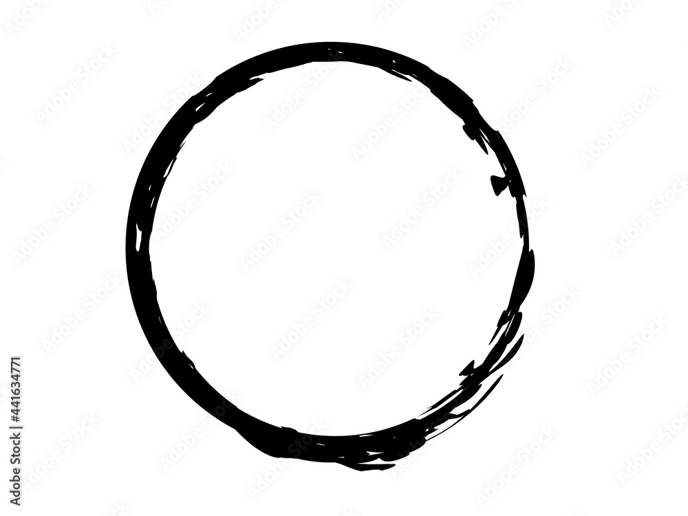 Grunge circle made of black paint.Grunge circle made of black ink using art brush.Grunge oval marking shape. Grunge circle made of black paint.Grunge circle made of black ink using art brush.Grunge oval marking shape.