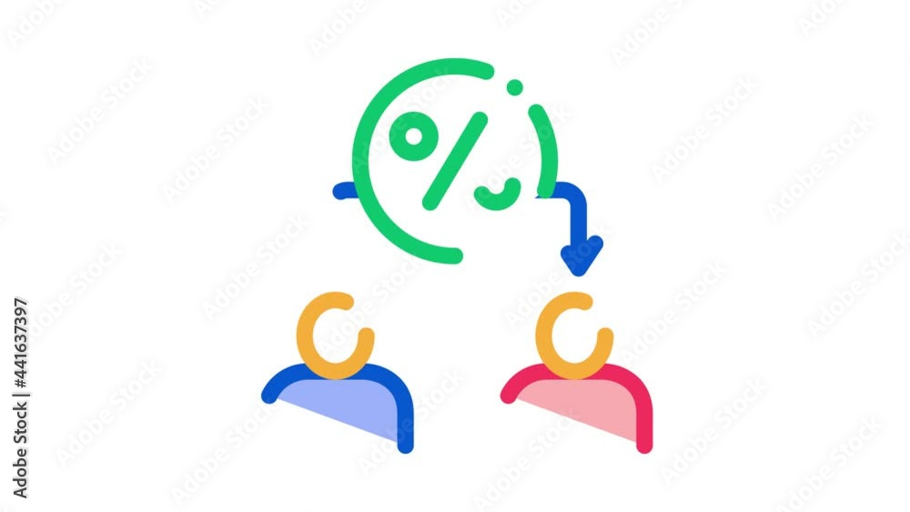 Lend Money Human Icon Animation. color Lend Money Human animated icon on white background Lend Money Human Icon Animation. color Lend Money Human animated icon on white background