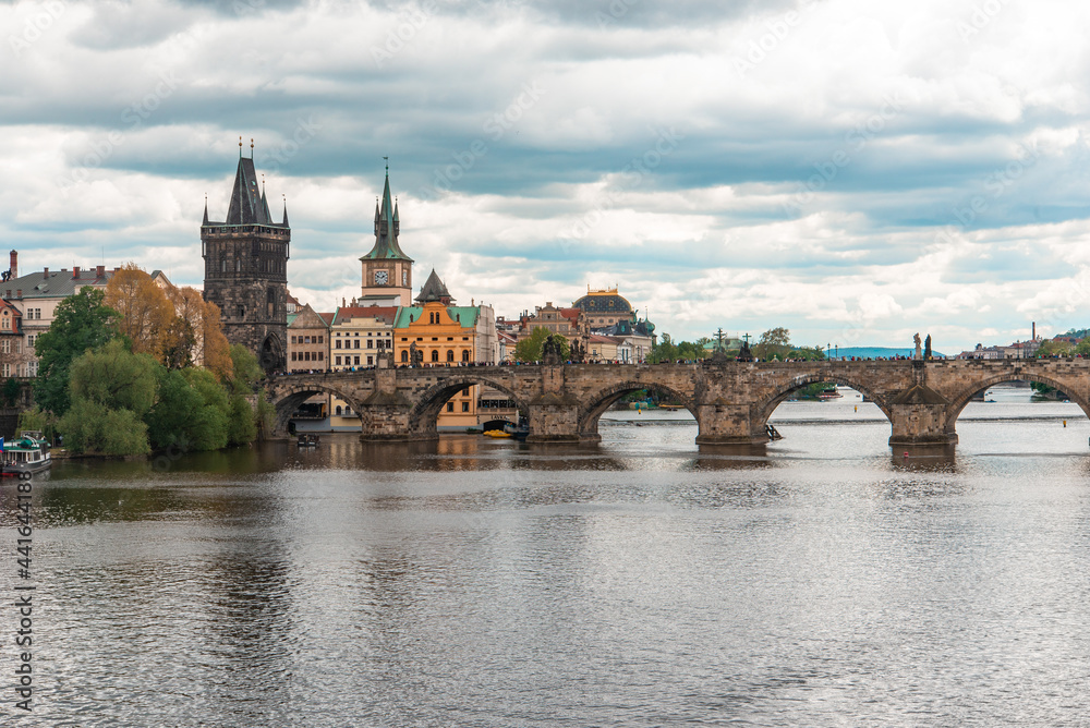 Prague magic city and one of its incredible medieval bridges.