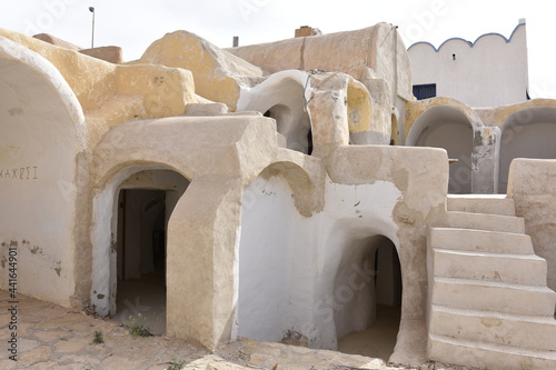 Ksar Hadada. Place shooting location for the movie Star Wars planet Tatooine photo