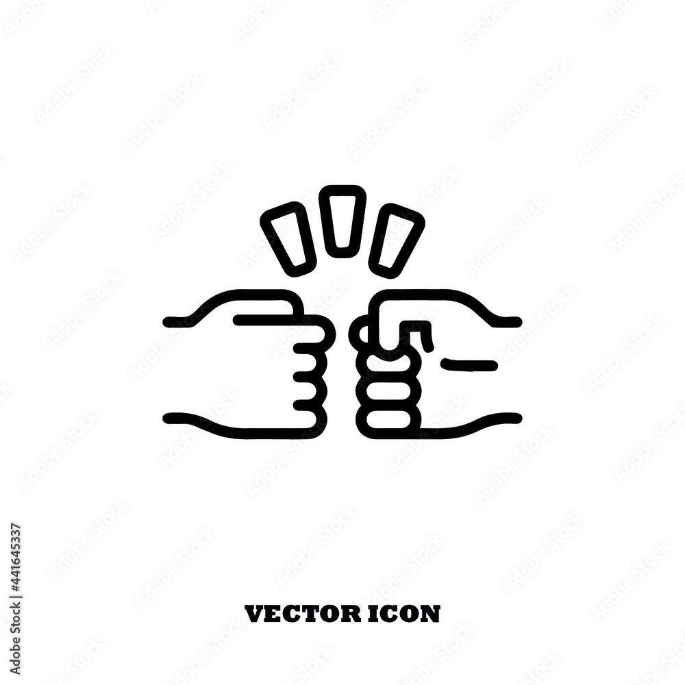 hand holding signfist bump vector icon hand holding signfist bump vector icon