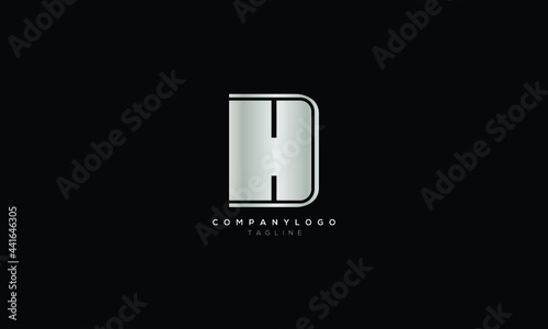 HD DH H AND D Abstract initial monogram letter alphabet logo design