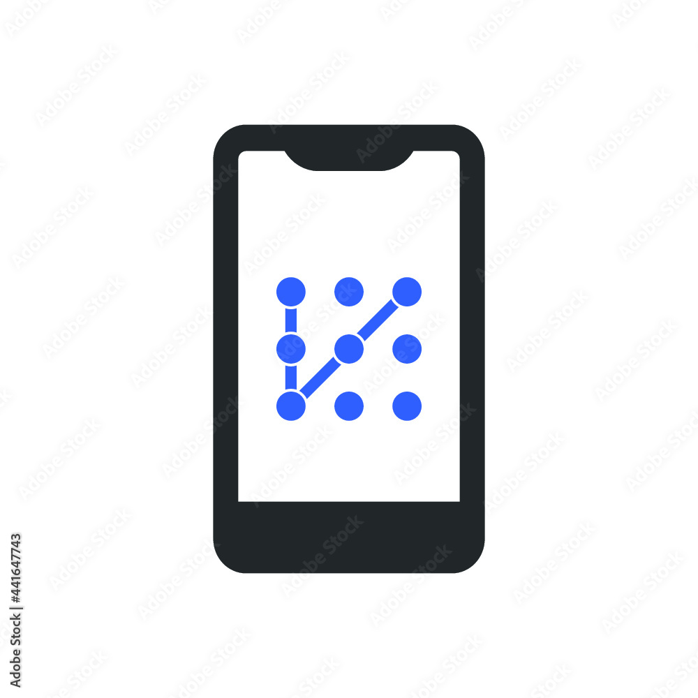 mobile pattern lock icon design vector mobile pattern lock icon design vector