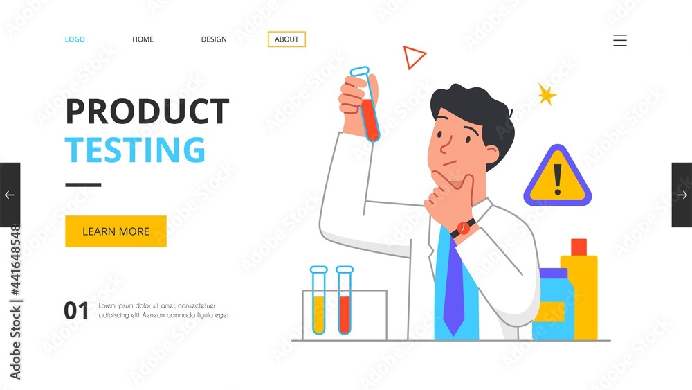 Defective product testing concept Defective product testing concept