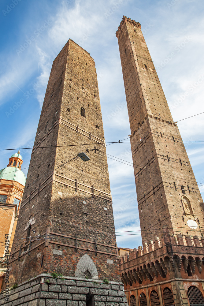 Asinelli and Garisenda towers in Bologna