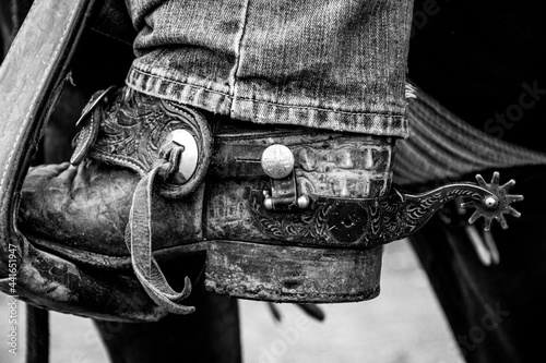 Obraz na plátně Cowboy Boot & Spur