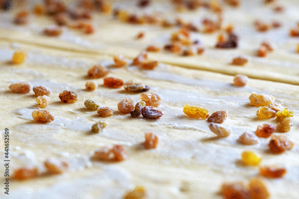 Raisin, dough. Ingredients, Easter dough. Dried grapes. Raisin, dough. Ingredients, Easter dough. Dried grapes.