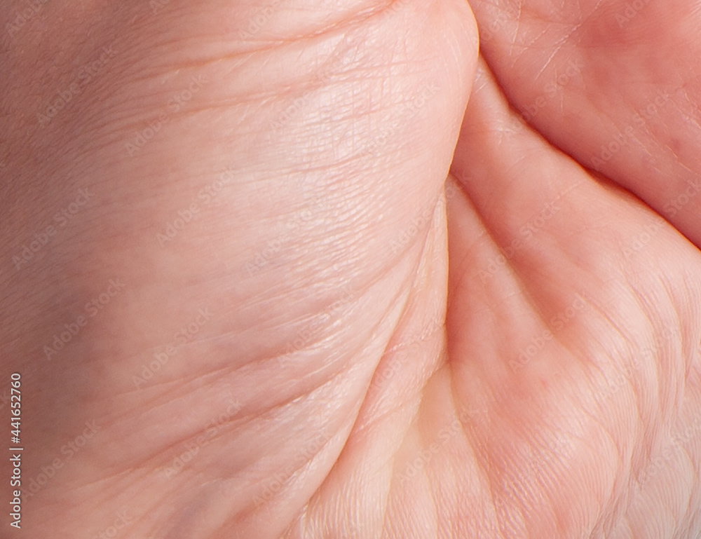 Flat human skin close up Flat human skin close up