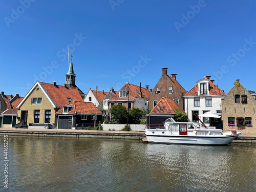 The old town of Makkum in Friesland