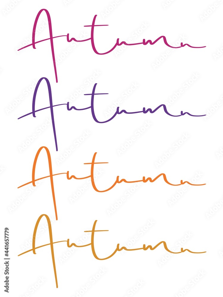 autumn handlettering lettering font color autumn handlettering lettering font color