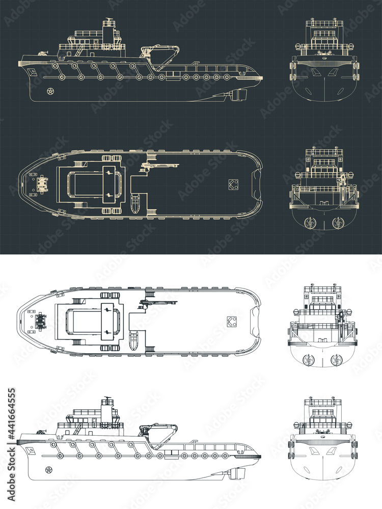 Anchor Handling Tug Blueprints