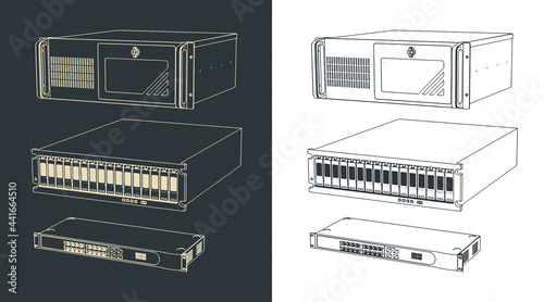 Units for server racks and supercomputers