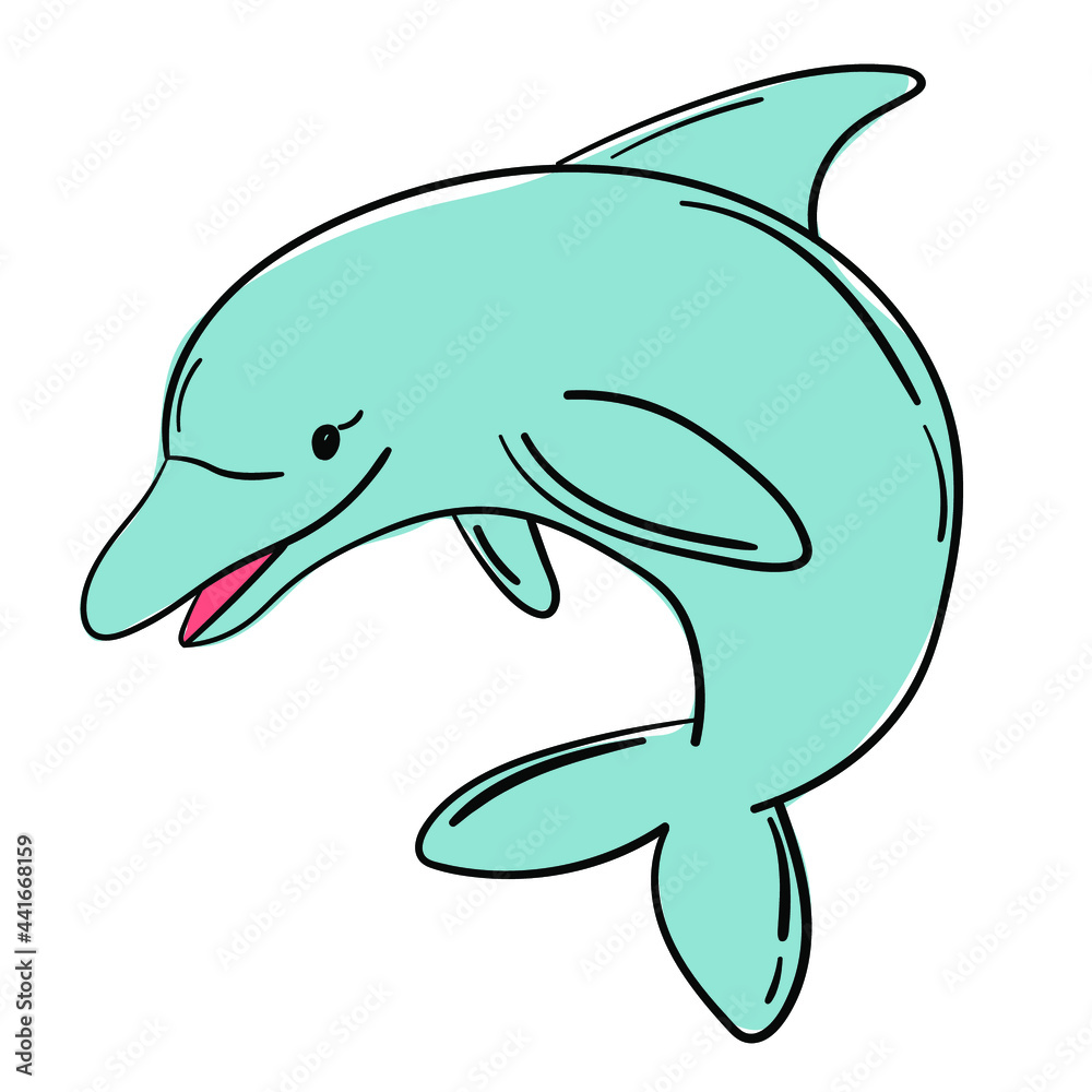 Cartoon dolphin Cartoon dolphin