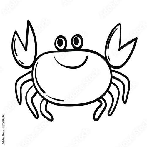Crab bw