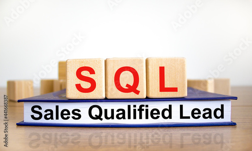 Tablou pe pânză SQL sales qualified lead symbol