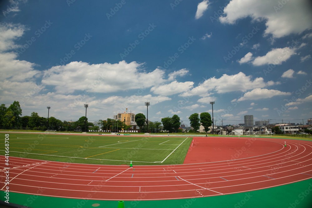 Obraz premium 富士森公園 陸上競技場