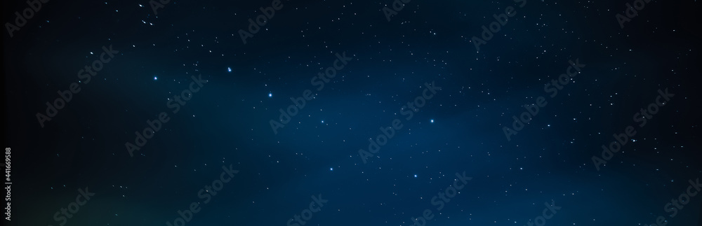 Fototapeta premium Ursa Major constellation in the night sky. Astrophotography - observation of the stars.