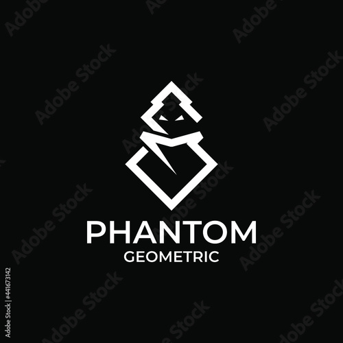 Phantom Geometric Logo Simple Concept