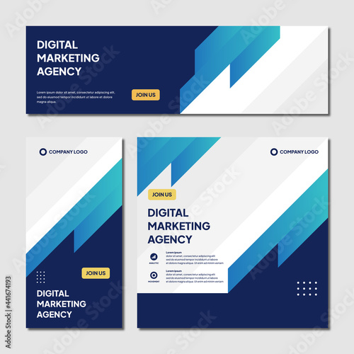 Vector Editable Instagram post template modern background. Promotional corporate banner design.  company business webinar banner sale ads and discount promo