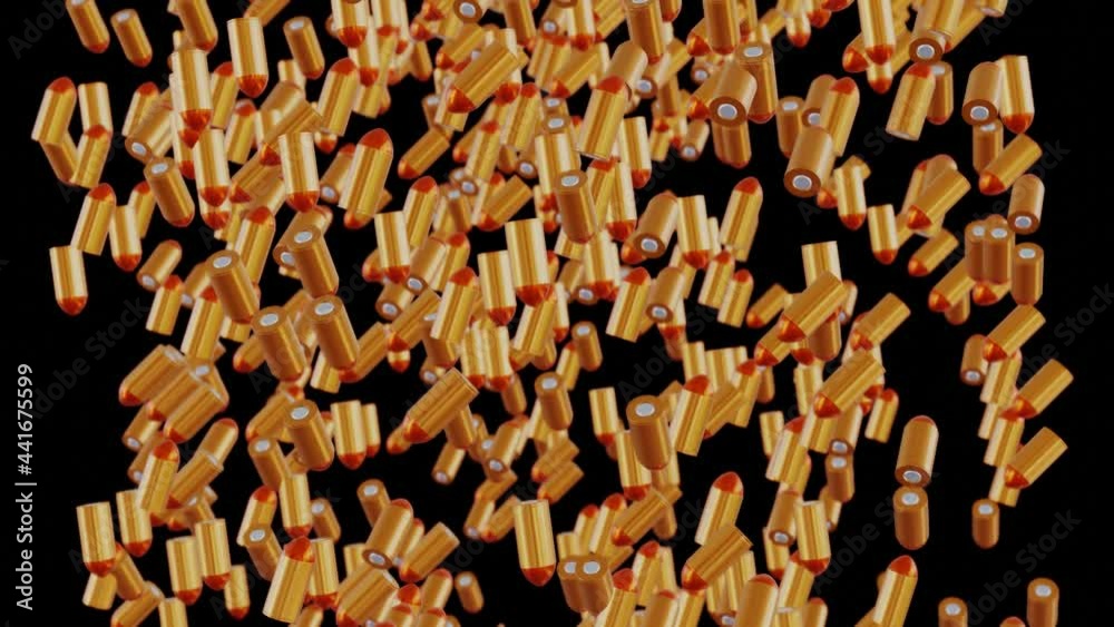 9mm bullets falling slow motion video