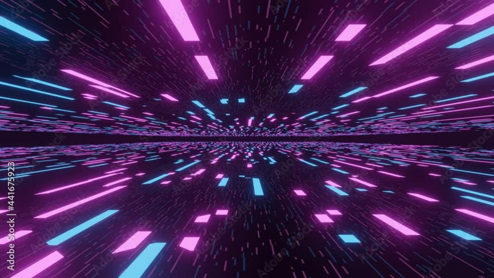 Sci fi space speed motion effect