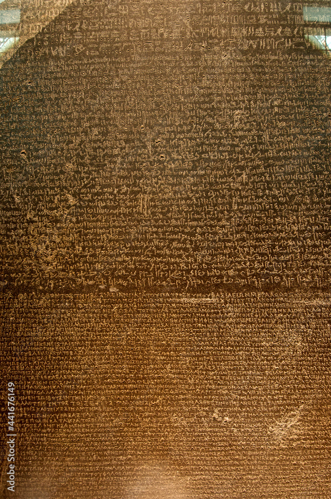 The Rosetta Stone is a stele inscribed with a decree by King Ptolemy V ...