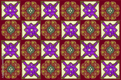 Indonesian batik motif, Batik is a technique of wax-resist dyeing applied to whole cloth, or cloth made using this technique originated from Indonesia. EPS 10