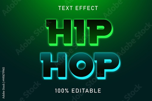 Editable Text Effect HIP HOP