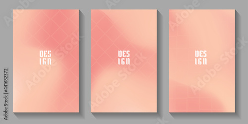 Set of soft cloud background in pastel colorful gradation. Modern blurred background. Vector EPS.10	
