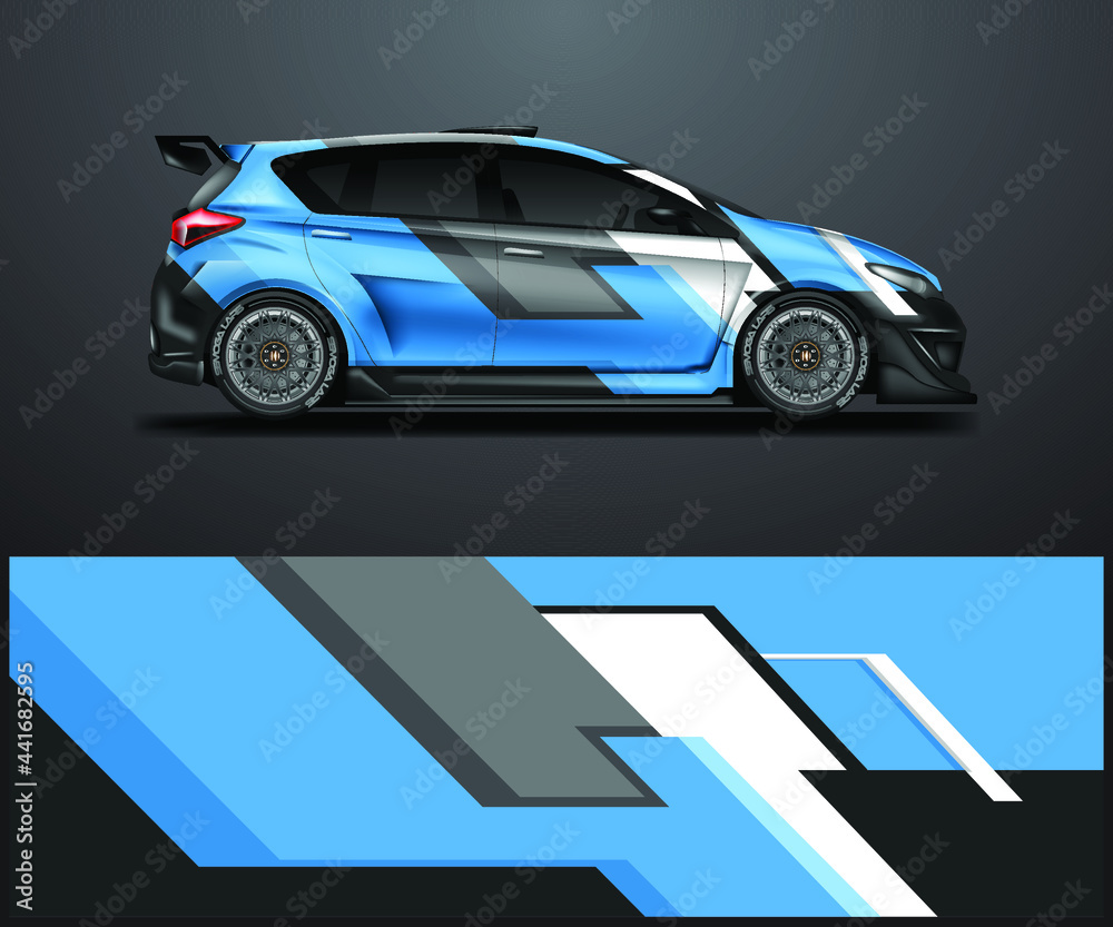 Car Wrap Racing Design Vector. Graphic background designs for vehicle . Car Wrap Racing Design Vector. Graphic background designs for vehicle .