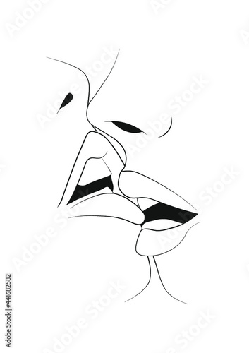 lineart lips