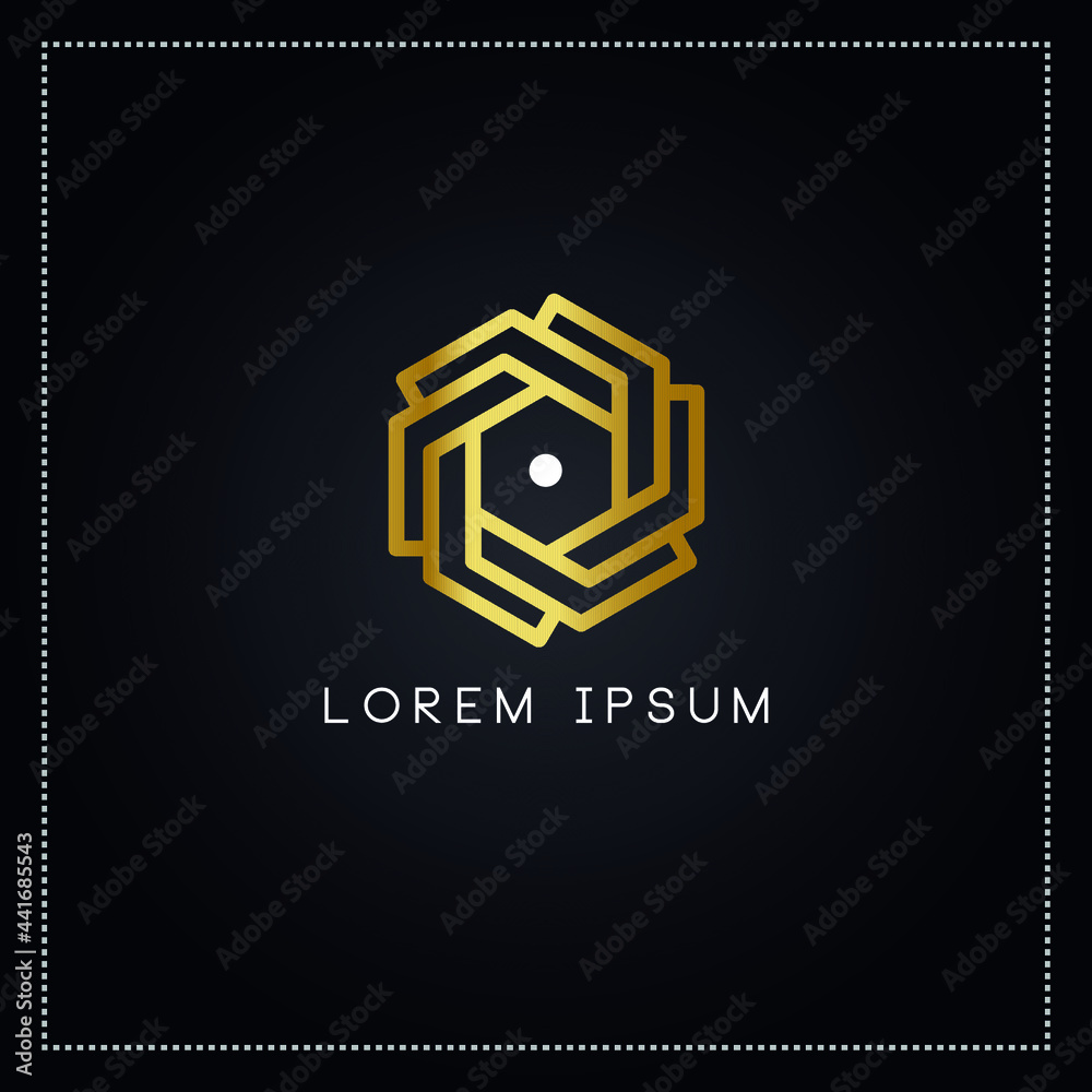 Geometric shape Logo Template for business