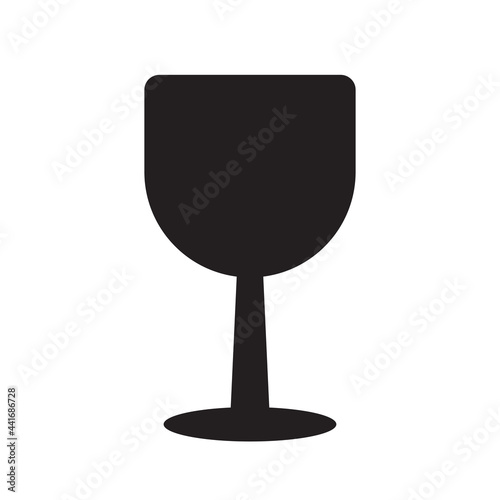 wine glass icon vector graphic design