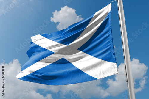 Scotland flag, United Kingdom banner collection photo