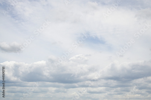 Fototapeta Naklejka Na Ścianę i Meble -  Sky with White Cloud Background and Texture.