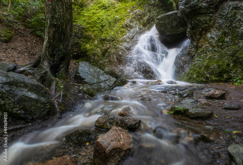 Beautiful waterfall in Romania  Dobrogea