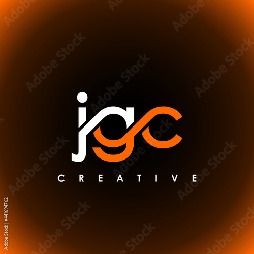 JGC Letter Initial Logo Design Template Vector Illustration