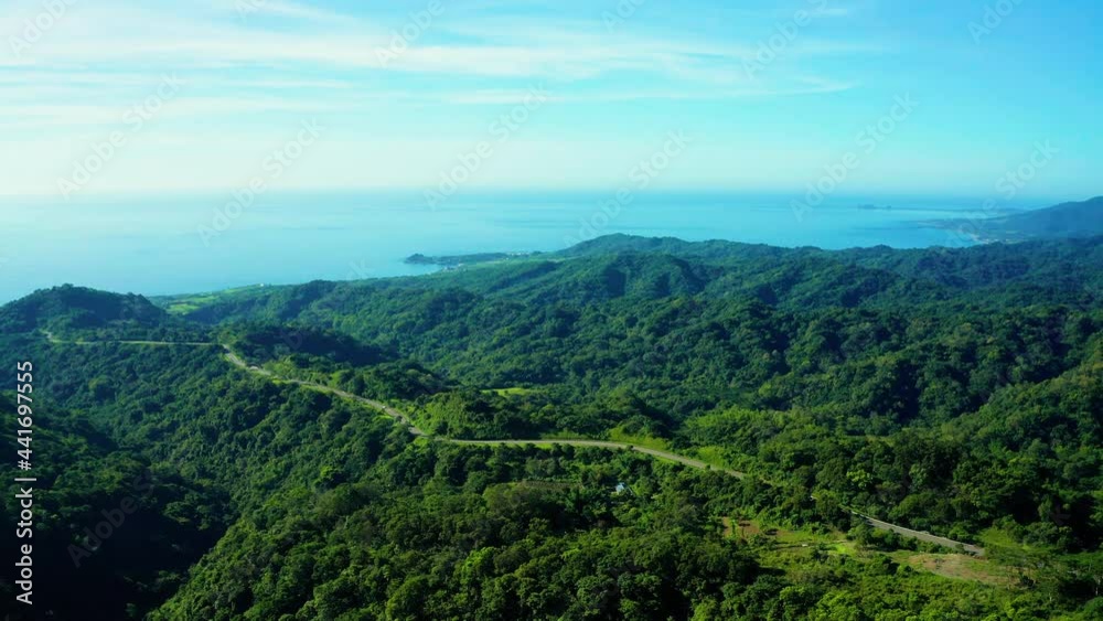 Aerial view of countryside road passing through the green forest and mountain
Aerial view of countryside road passing through the green forest and mountain