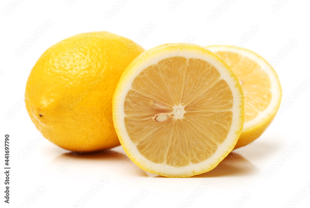 orange fruit on white background.