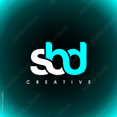 SBD Letter Initial Logo Design Template Vector Illustration photo