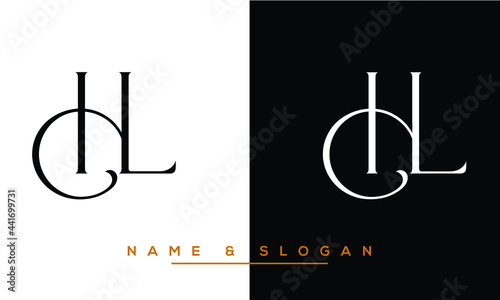 HL,  LH,  H,  L   Abstract Letters Logo Monogram photo